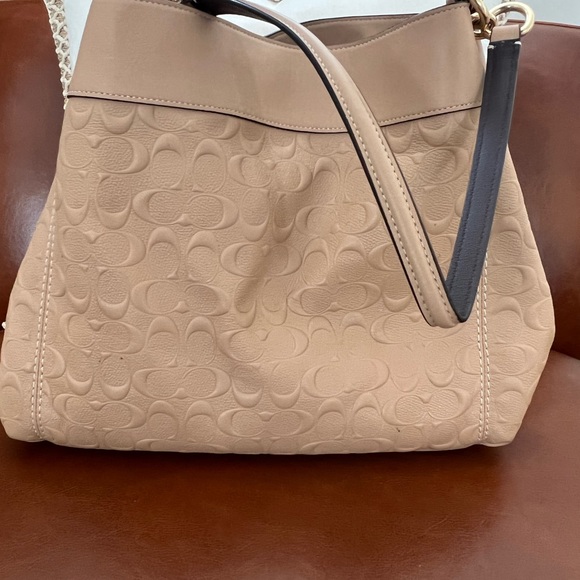 Coach Bags Coach Hallie Leather Shoulder Bag Poshmark